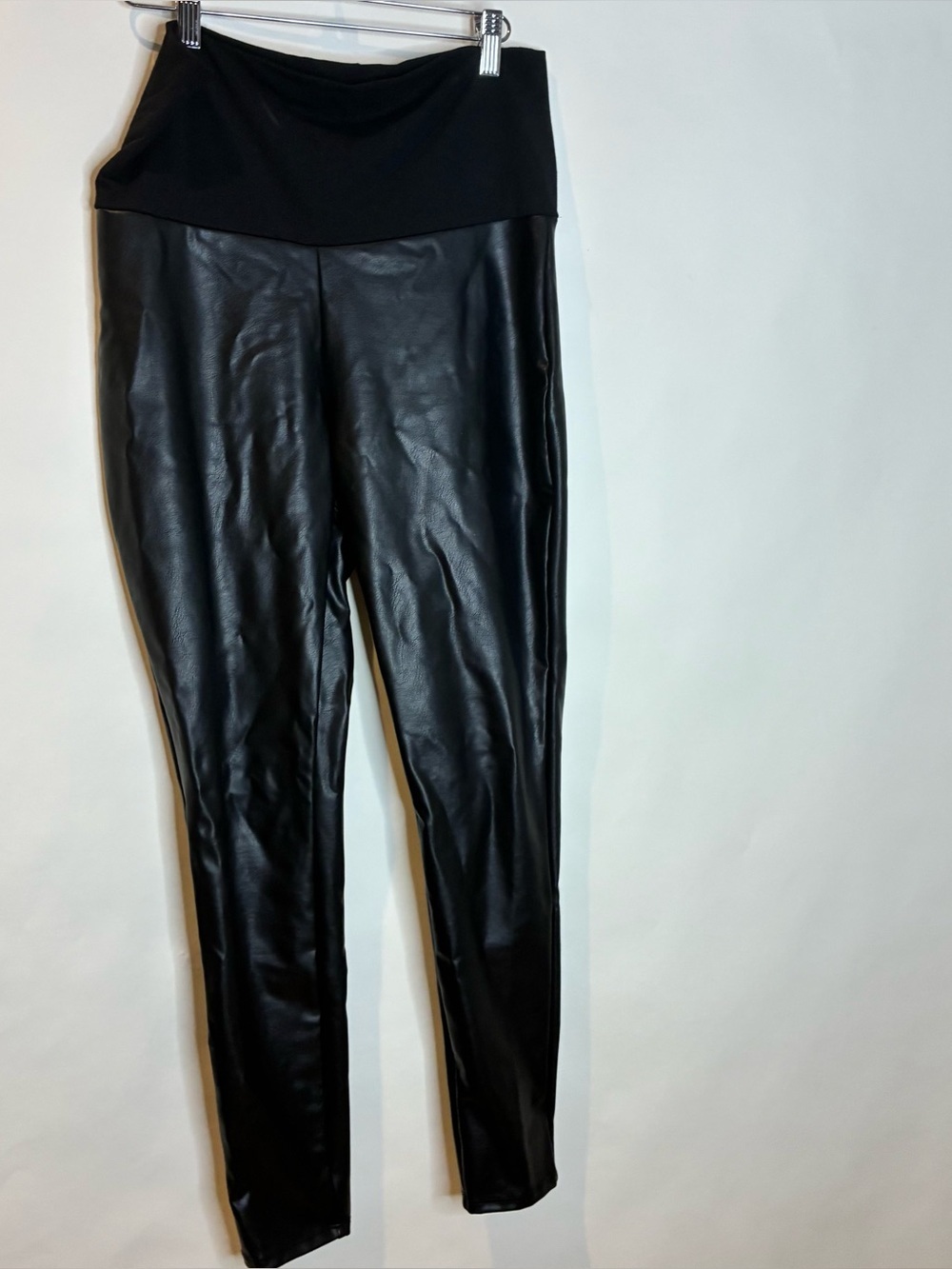 HATCH | Black Faux Leather Leggings